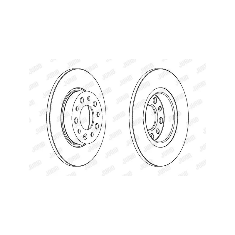 Stabdžių diskas  JURID 562501JC