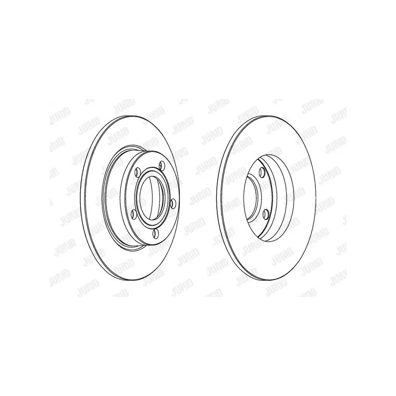 Stabdžių diskas  JURID 562503JC