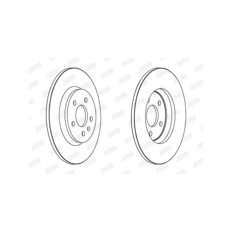 Stabdžių diskas  JURID 562505JC