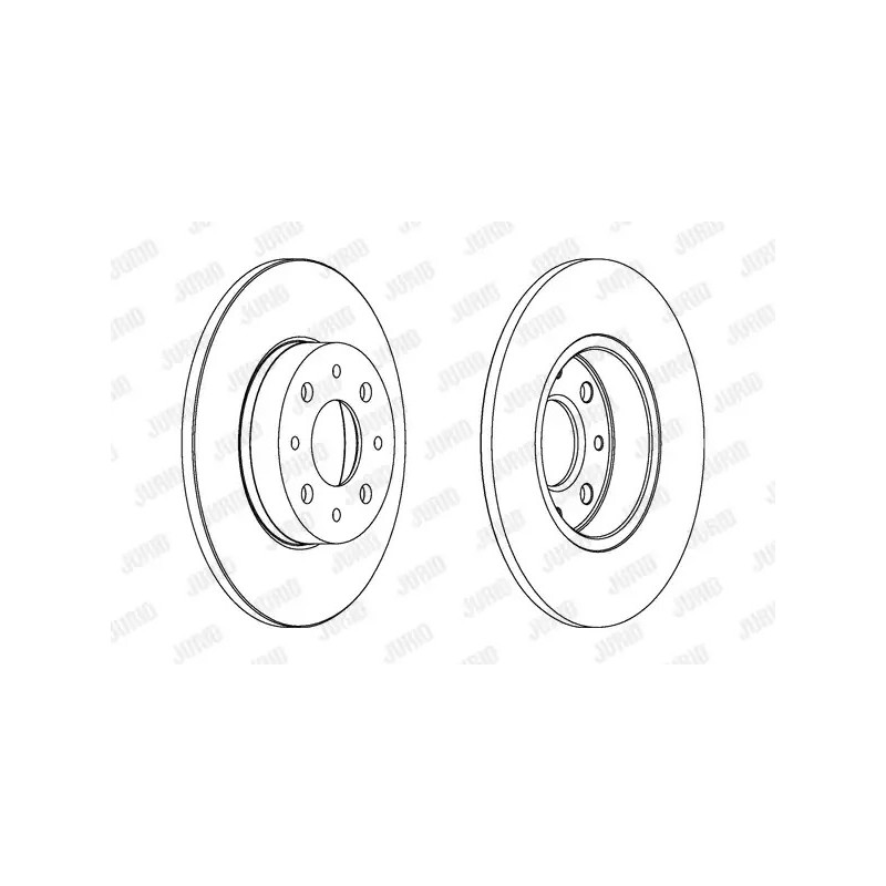 Stabdžių diskas  JURID 562500JC