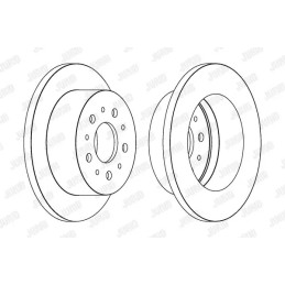 Stabdžių diskas  JURID 562526JC