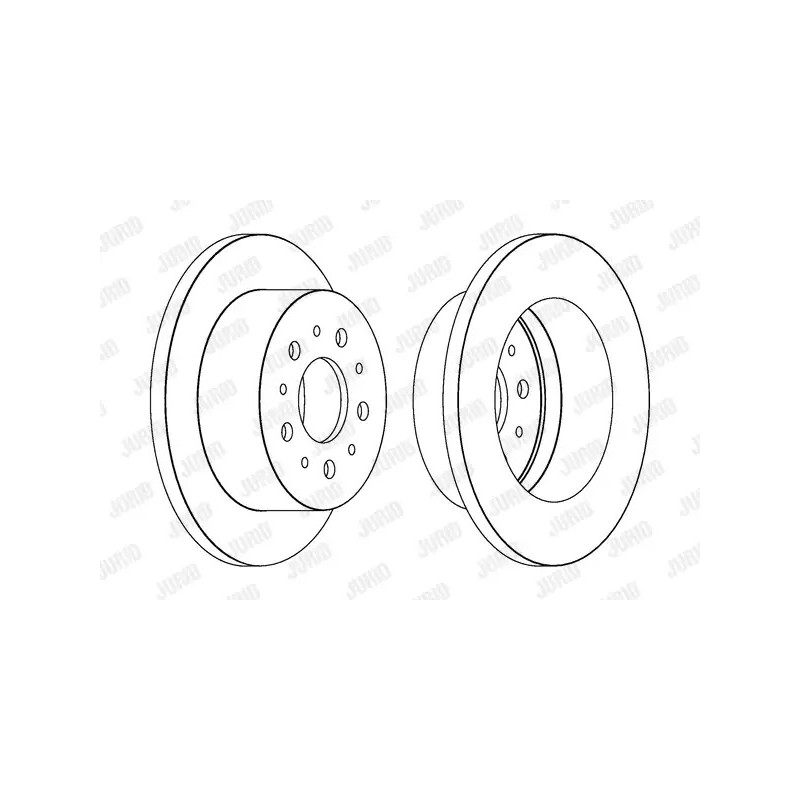 Stabdžių diskas  JURID 562526JC