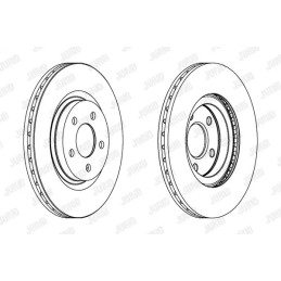 Stabdžių diskas  JURID 562524JC