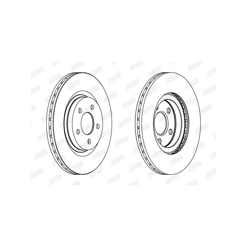 Stabdžių diskas  JURID 562524JC