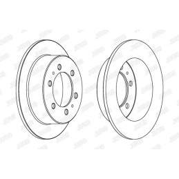 Stabdžių diskas  JURID 562530JC