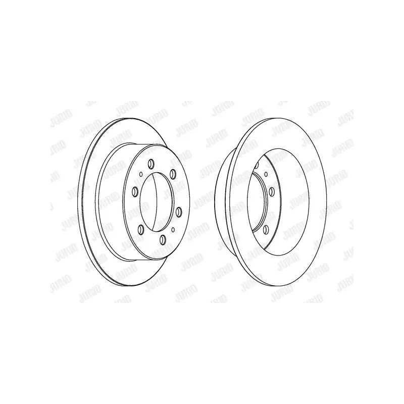 Stabdžių diskas  JURID 562530JC