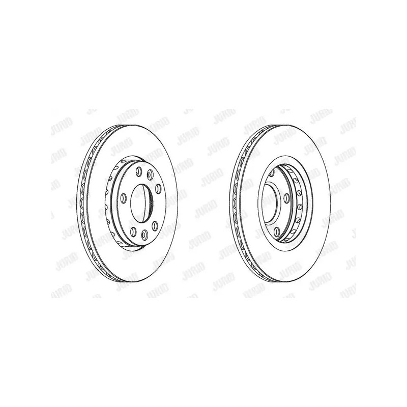 Stabdžių diskas  JURID 562529JC