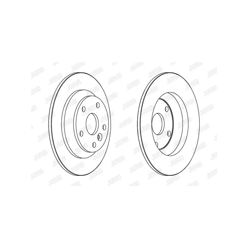 Stabdžių diskas  JURID 562536JC