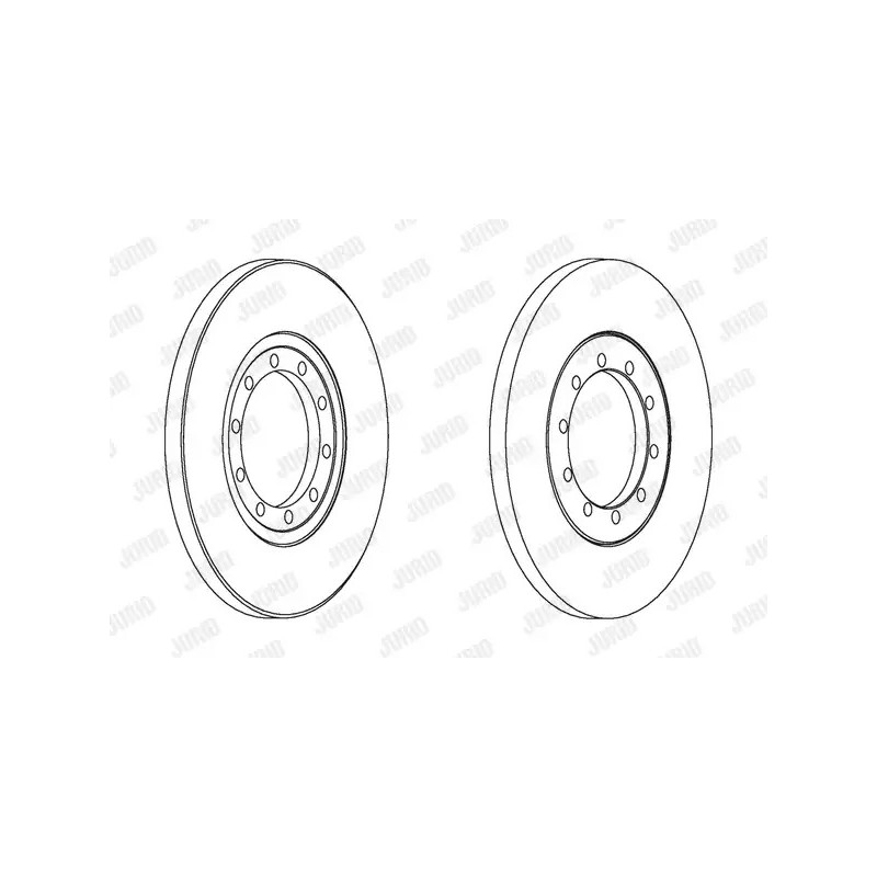 Stabdžių diskas  JURID 562537JC