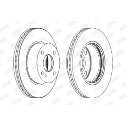 Stabdžių diskas  JURID 562539JC