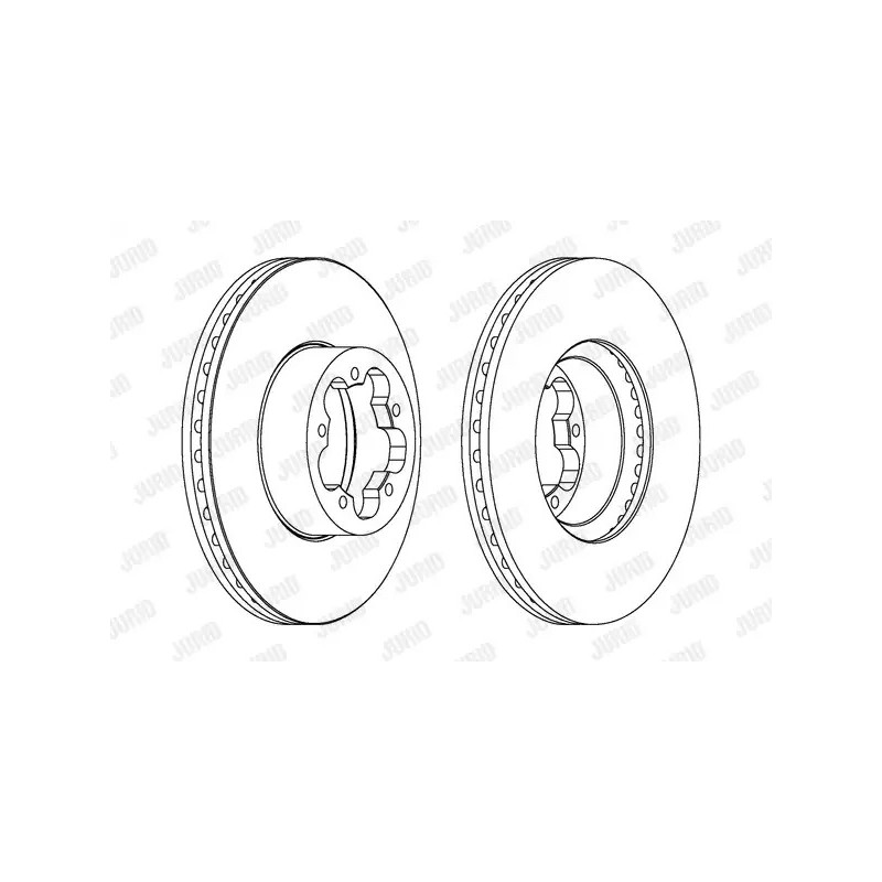 Stabdžių diskas  JURID 562541JC