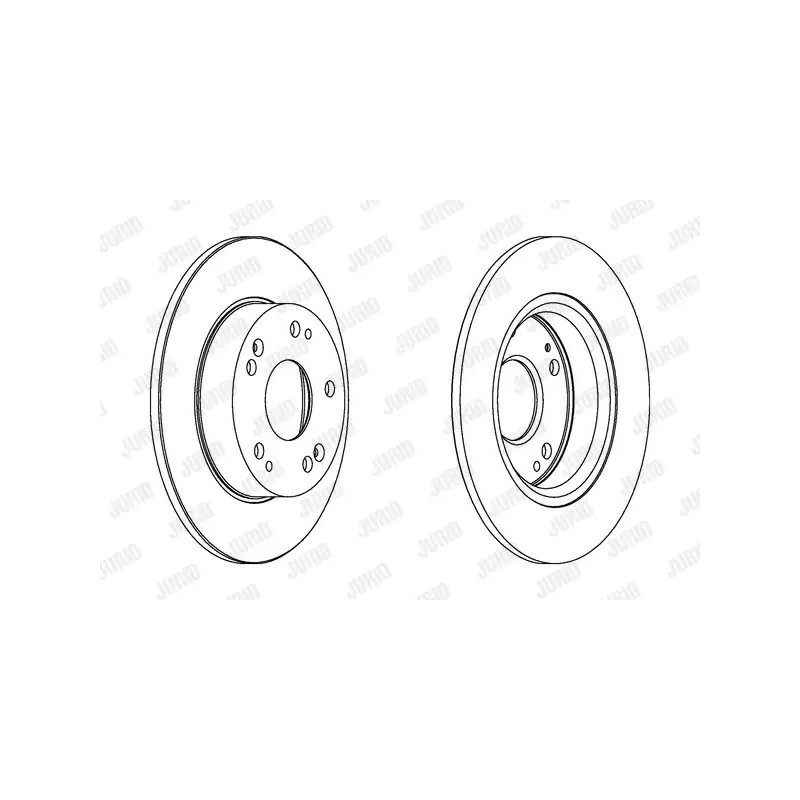 Stabdžių diskas  JURID 562544JC