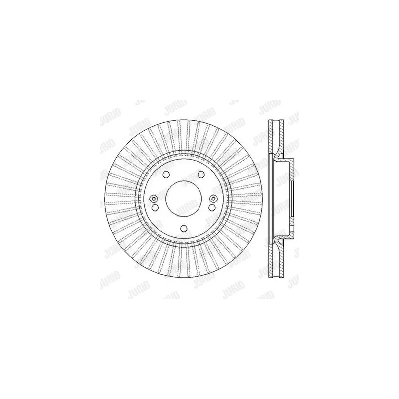 Stabdžių diskas  JURID 562550JC