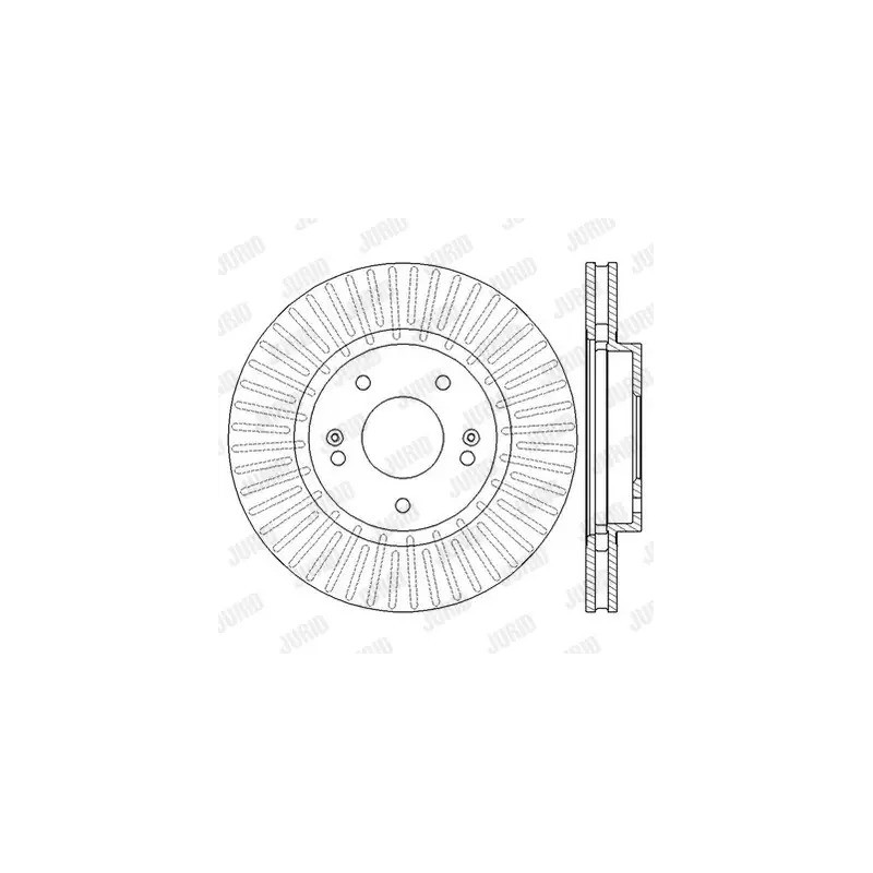 Stabdžių diskas  JURID 562549JC