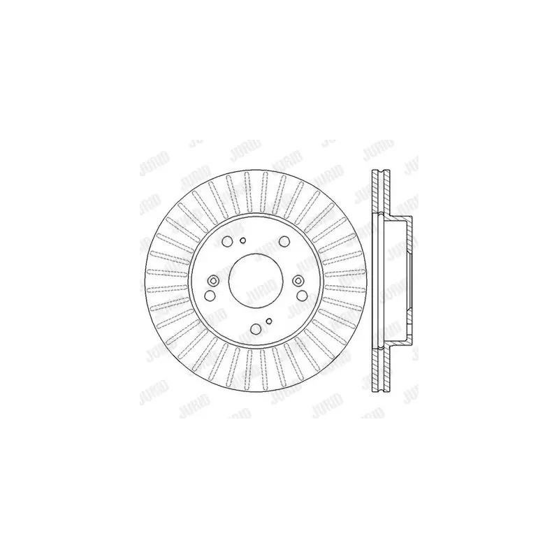 Stabdžių diskas  JURID 562548JC