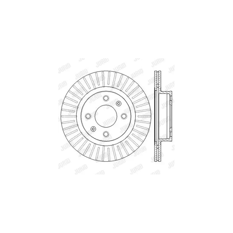Stabdžių diskas  JURID 562555JC