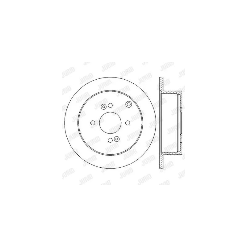 Stabdžių diskas  JURID 562551JC