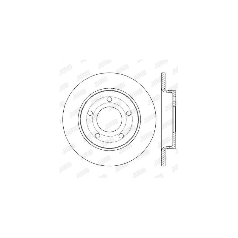 Stabdžių diskas  JURID 562560JC