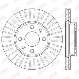 Stabdžių diskas  JURID 562554JC