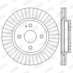 Stabdžių diskas  JURID 562564JC
