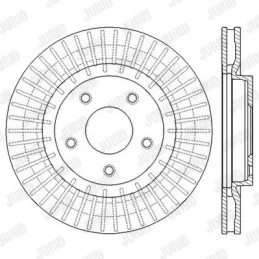Stabdžių diskas  JURID 562578JC