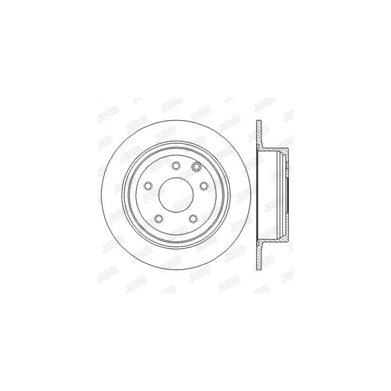Stabdžių diskas  JURID 562576JC