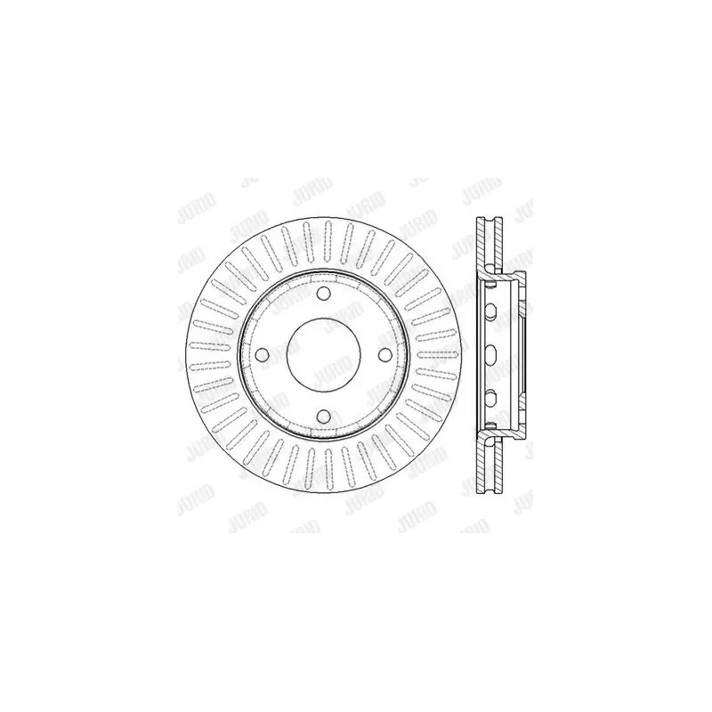 Stabdžių diskas  JURID 562575JC