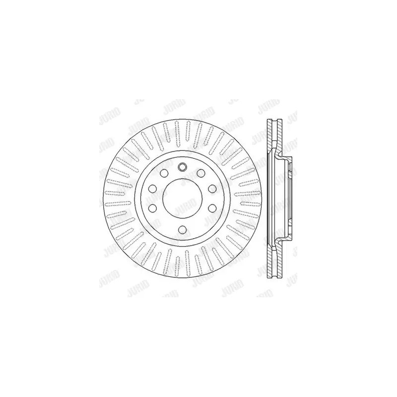 Stabdžių diskas  JURID 562582JC