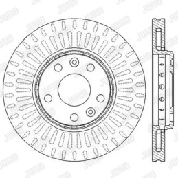 Stabdžių diskas  JURID 562595JC