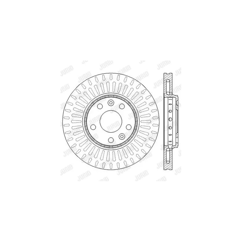 Stabdžių diskas  JURID 562595JC