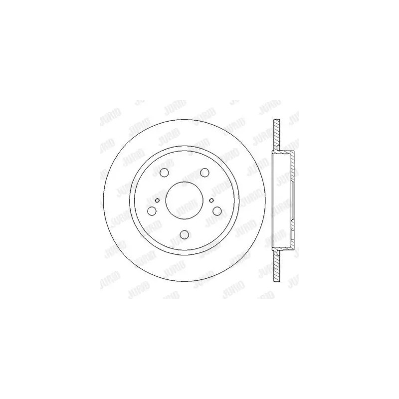 Stabdžių diskas  JURID 562599JC