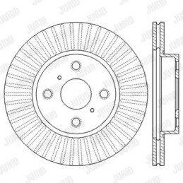 Stabdžių diskas  JURID 562602JC