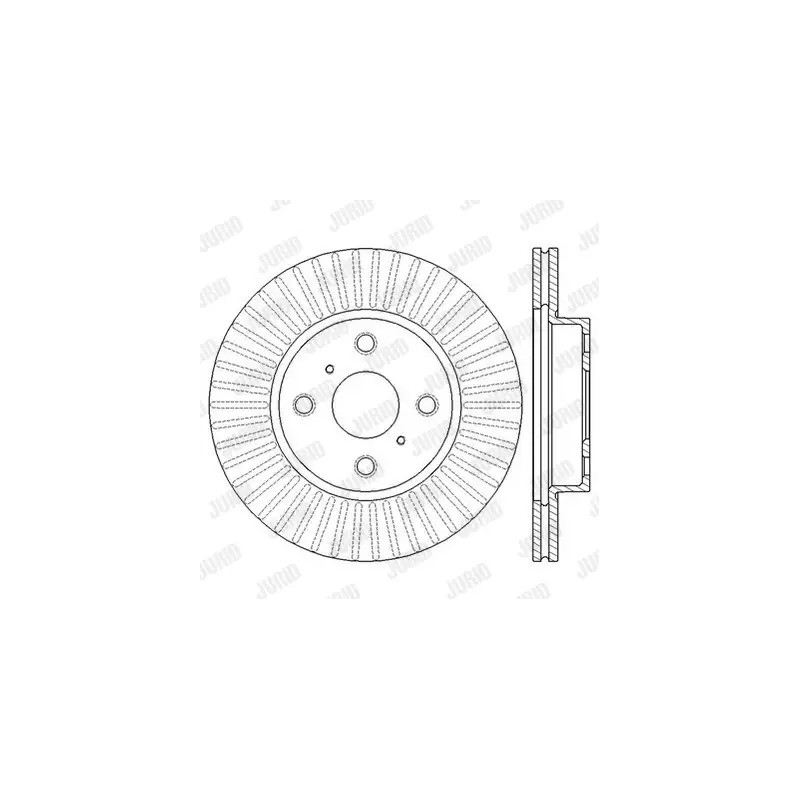 Stabdžių diskas  JURID 562602JC