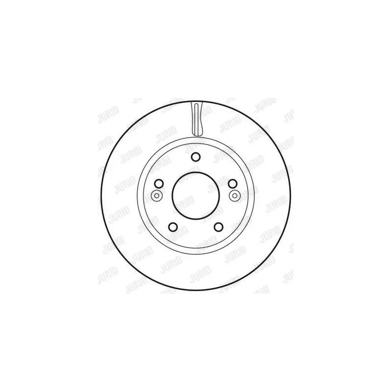 Stabdžių diskas  JURID 562625JC