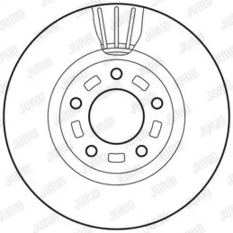 Stabdžių diskas  JURID 562635JC