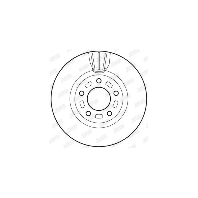 Stabdžių diskas  JURID 562635JC