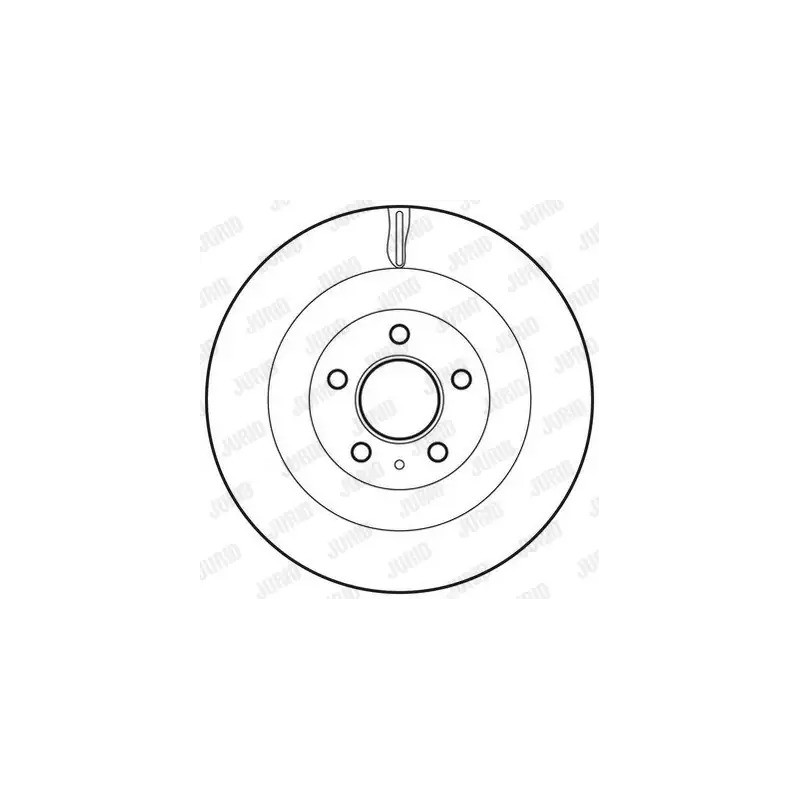 Stabdžių diskas  JURID 562645JC