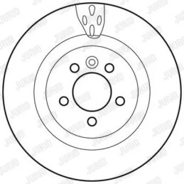Stabdžių diskas  JURID 562654JC