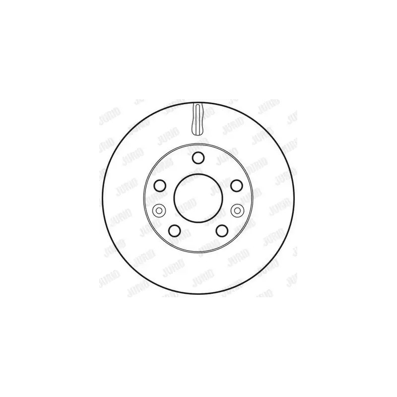 Stabdžių diskas  JURID 562658JC