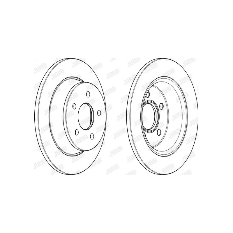 Stabdžių diskas  JURID 562655JC