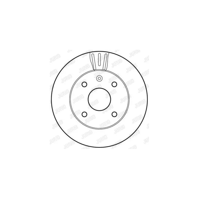 Stabdžių diskas  JURID 562662JC