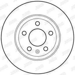 Stabdžių diskas  JURID 562667JC