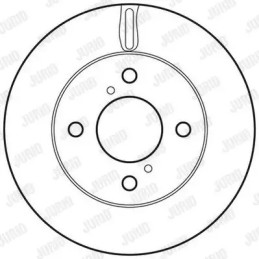 Stabdžių diskas  JURID 562674JC