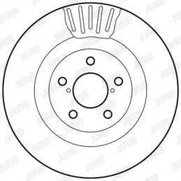 Stabdžių diskas  JURID 562677JC