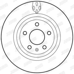 Stabdžių diskas  JURID 562706JC