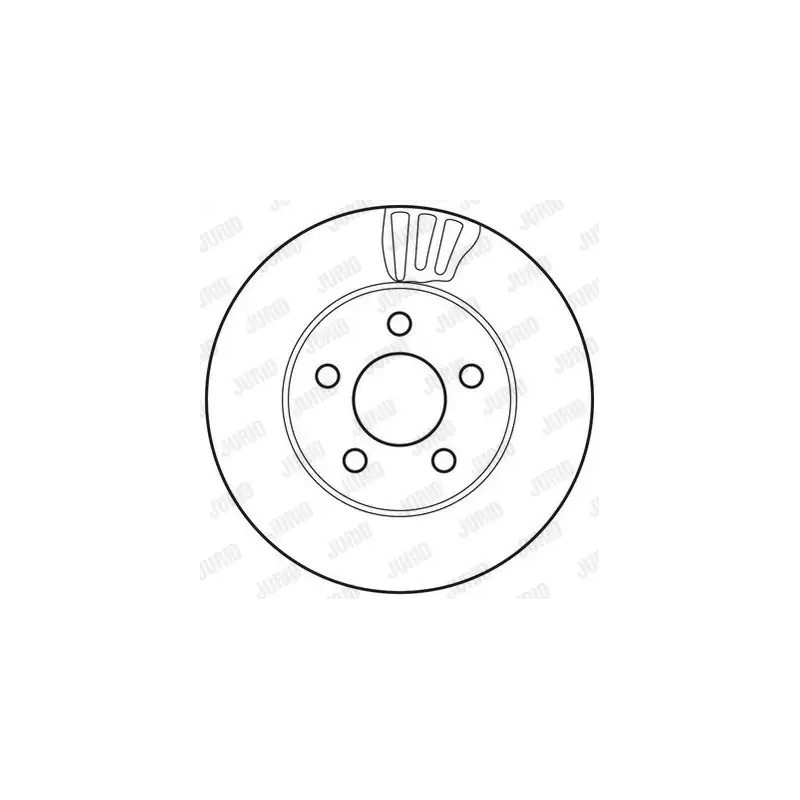 Stabdžių diskas  JURID 562709JC