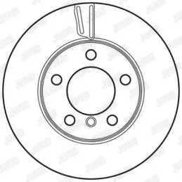 Stabdžių diskas  JURID 562708JC