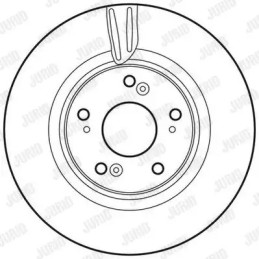 Stabdžių diskas  JURID 562725JC