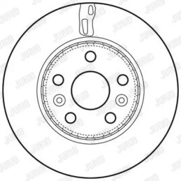 Stabdžių diskas  JURID 562730JC