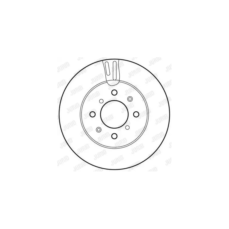 Stabdžių diskas  JURID 562754JC